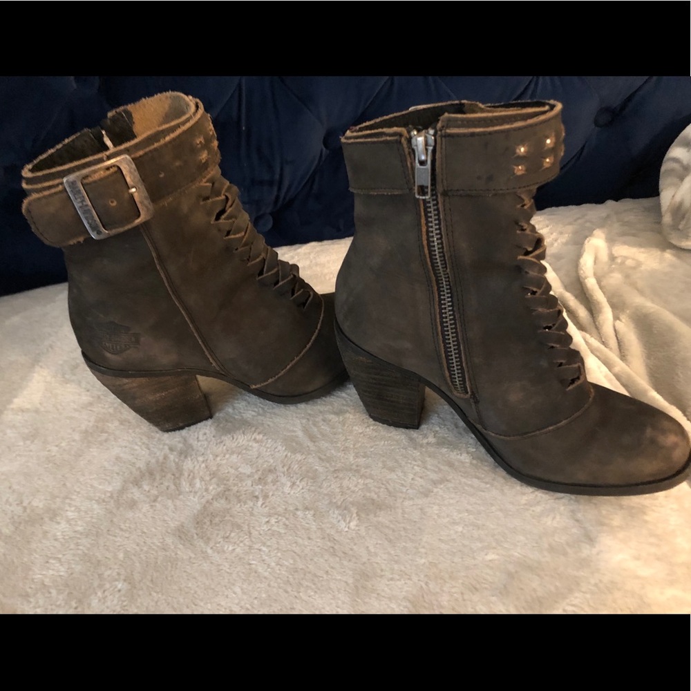 Harley Davidson faded boots